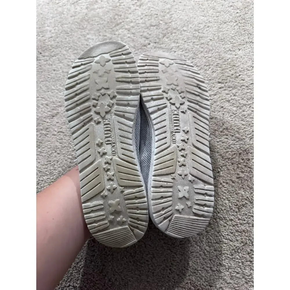 Hey Dude Wally Sox Slip On Loafers Stone White Men's Size 13 Light Gray Easy On